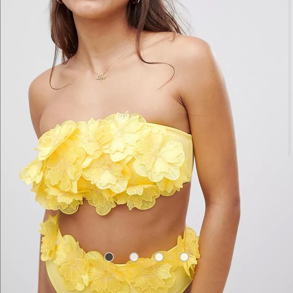 ASOS flower bikini set - Picture 1 of 3